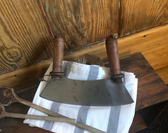 Antique chopping knife / BROCANTE & ANTIQUE / COUNTRY KITCHEN