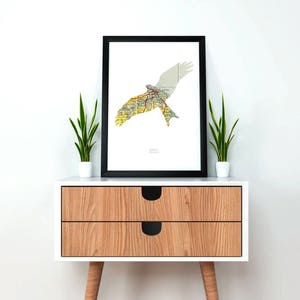 Personalisierter Vintage Roter Drachen Kartendruck