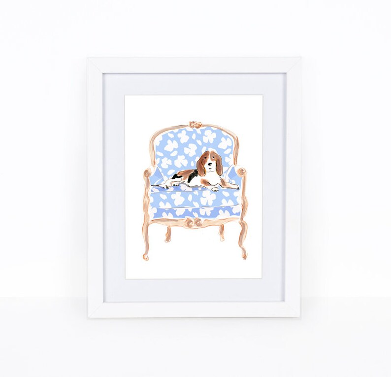 Beagle Printable Watercolor clip art Animal Print Dog Card Beagle Clip Art Dog Clip Art- Dog Printable Watercolor Dog