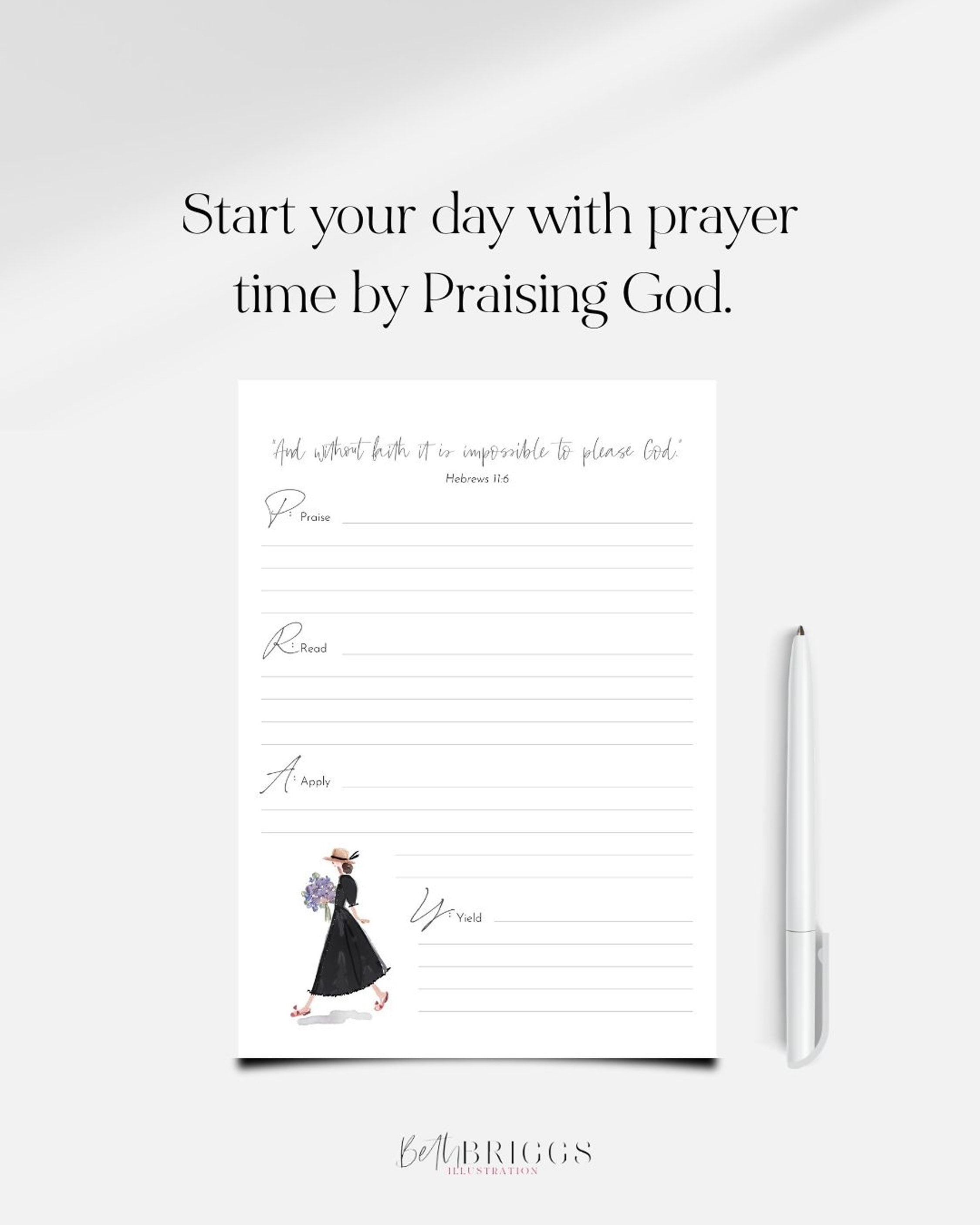 Digital Printable 30 Day Bible Study Guide Journal for Women, 30 Day ...