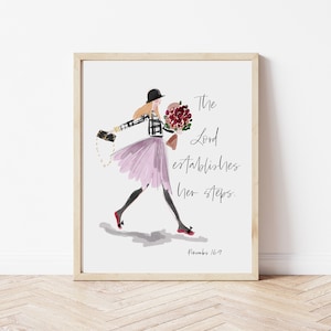 Provérbios 16:9, Provérbios 31 Mulher, Diário Bíblico, Arte Bíblica, Presente da Esposa do Pastor, Arte Abundância, O Senhor Estabelece seus Passos Versículo Bíblico
