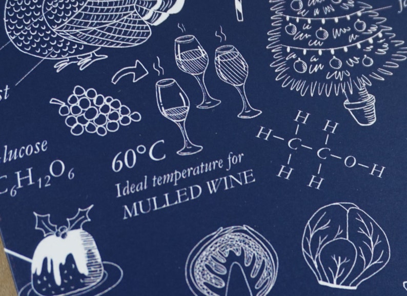 The Science of Christmas STEM Inspired Illustrated Biology - Etsy UK