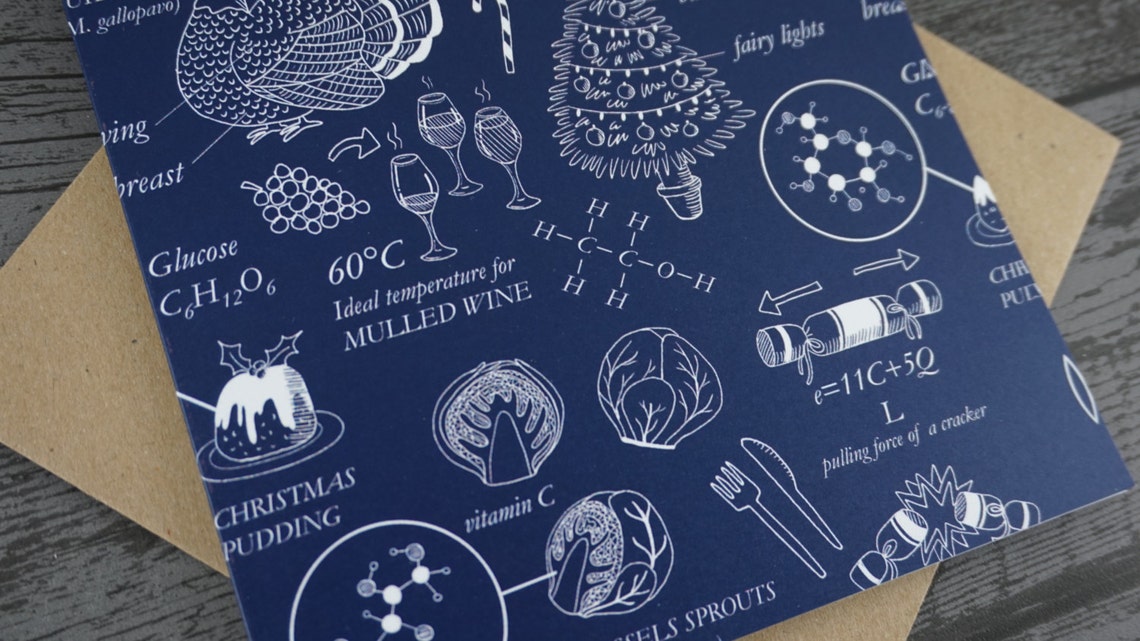 The Science of Christmas STEM Inspired Illustrated Biology - Etsy UK