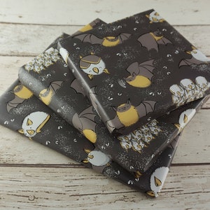 Cadeaupapier met dwergvleermuis en hondurese vleermuis spookachtig patroon - 3 vellen afbeelding 6
