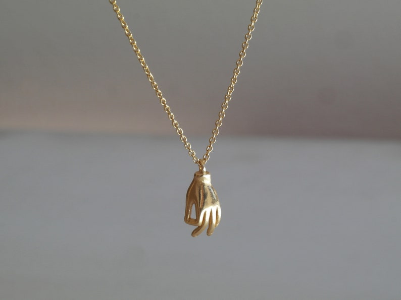 Hand Necklace Sterling Silver Hand Pendant Handmade Necklace Etsy
