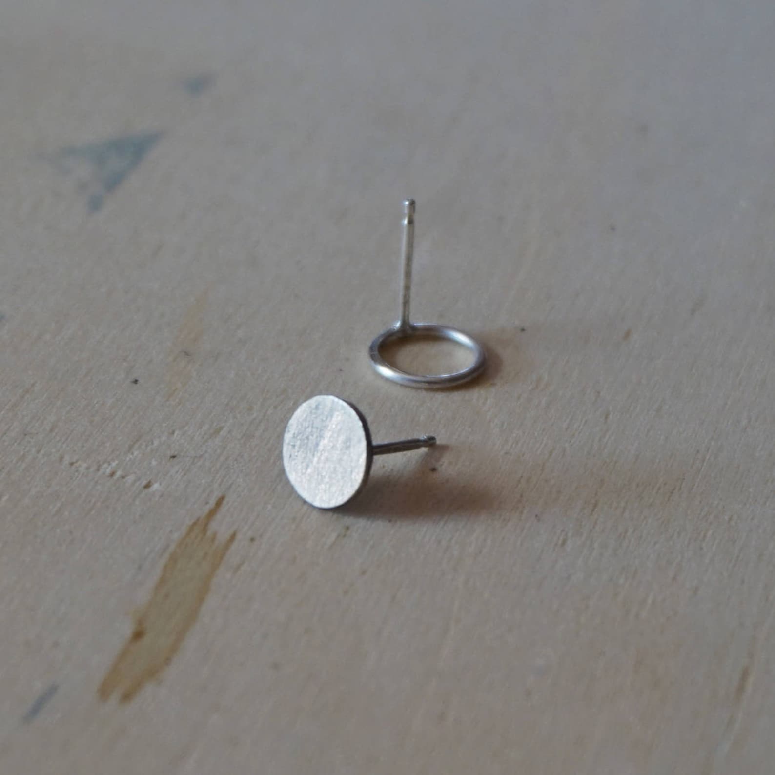 Orecchini In Argento Sterling 925 Con Pietra Preziosa Di Onice Rotonda Da 9/16" E 11 Mm - Italia - Foto 12