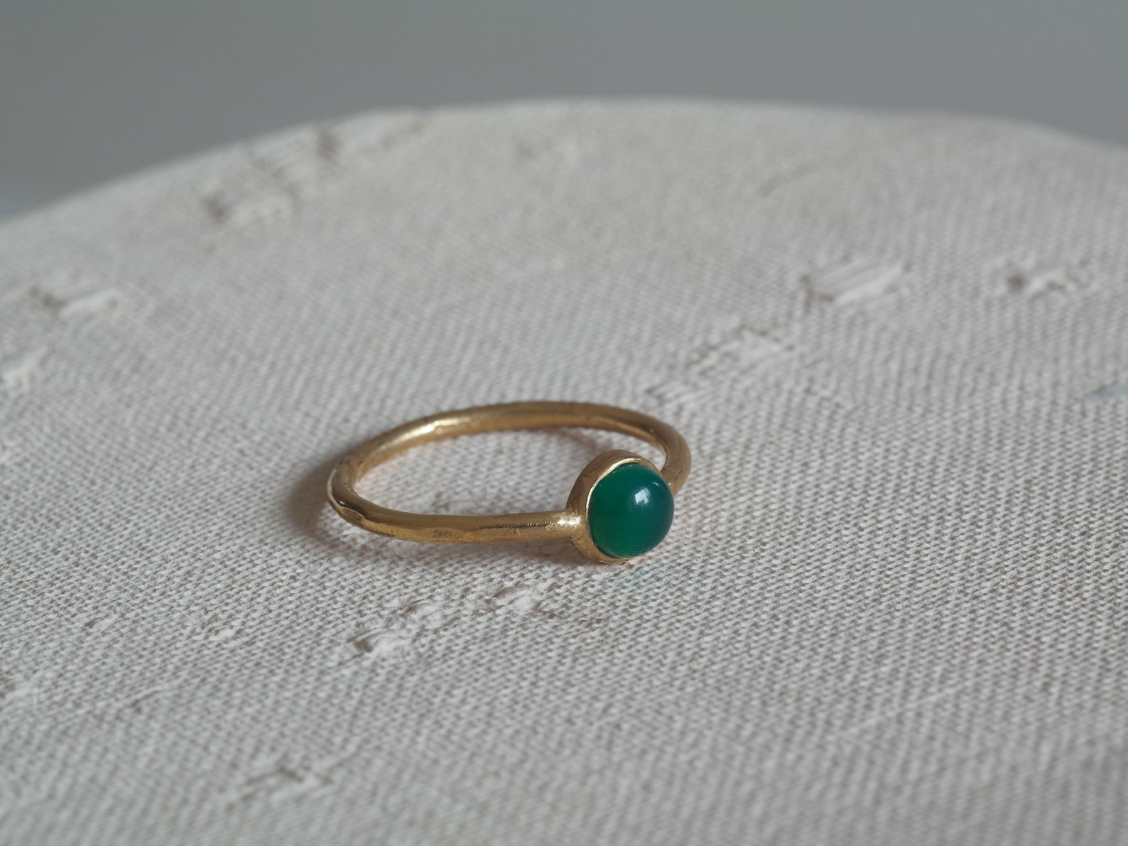 Green Agate Ring Sterling Silver Green Ring Stacking Ring Etsy