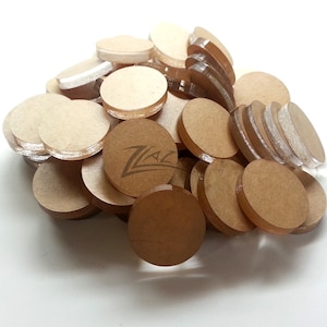 100 1&quot; x 1/8&quot; CIRCLE Clear Acrylic Plastic Plexiglass Geometric Craft Disc Laser Cut Gem Mini Base