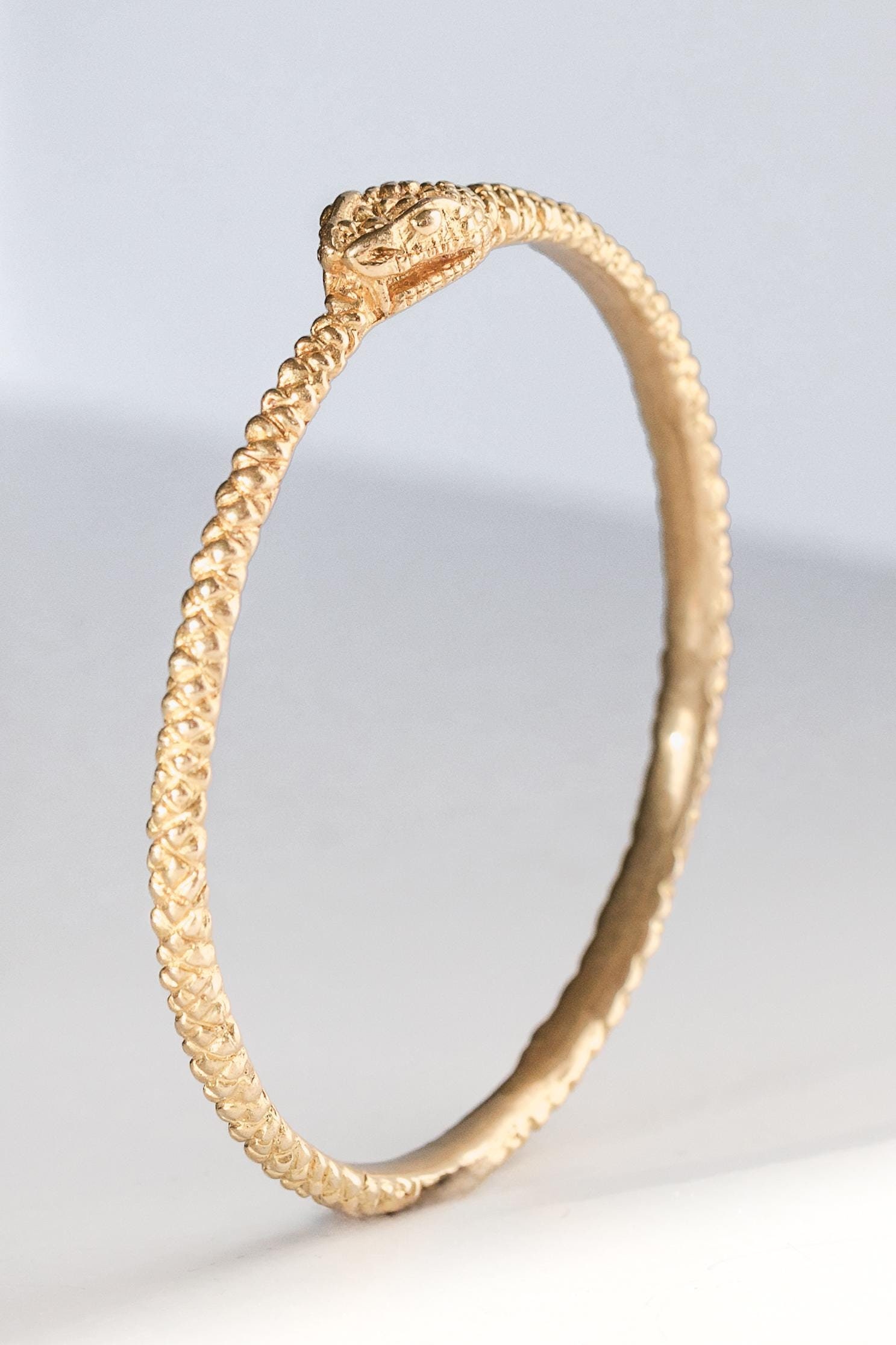 heres(ヒアーズ) OUROBOROS SIGNET BANGLE OUROBOROS SIGNET BANGLE – h'eres