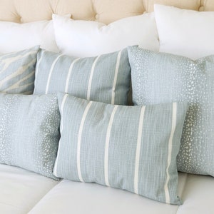 One Blue Pillow Cover, Blue Pillow Sham, Blue Pillowcase, Custom Pillow Cover, Blue Couch Pillow, Zipper Pillow Cover, Blue Slip Cover