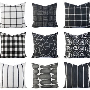 One Soft Black Pillow Cover, Black Pillows, Black Throw Pillow Sham, Custom Pillow Cover, Sofa Pillow, Couch Pillow 18 x 18 Pillow 16 x 16