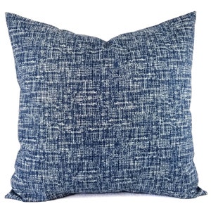 Two Dark Blue Pillow Covers, Blue Pillow Sham, Solid Blue Pillow, Navy Throw Pillow, Navy Pillow Cover, 16 x 16 Pillow 18 x 18 20 x 20
