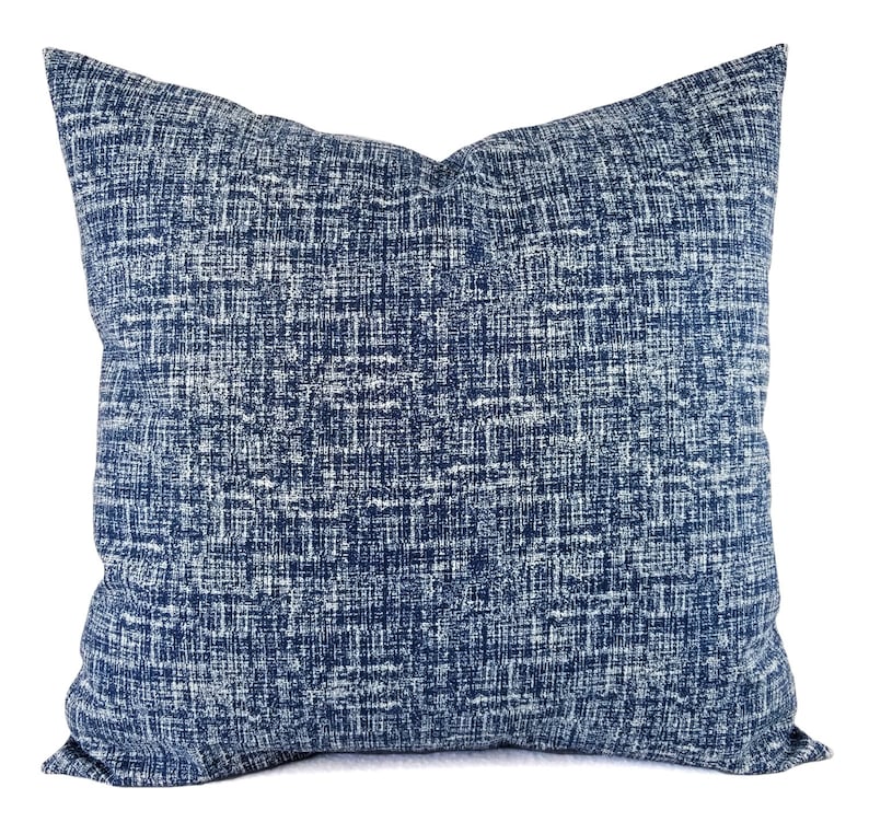 Dark Blue Pillow Covers Blue Pillow Sham Solid Blue Pillow Etsy