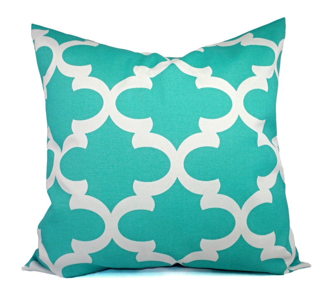 One Indoor OUTDOOR Pillow Cover Quatrefoil Pillow Cover Etsy