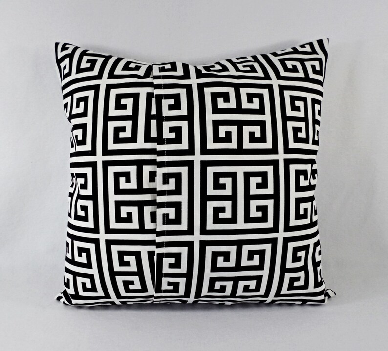 Decorative Pillow Covers Two Black Geometric Throw Pillows Etsy