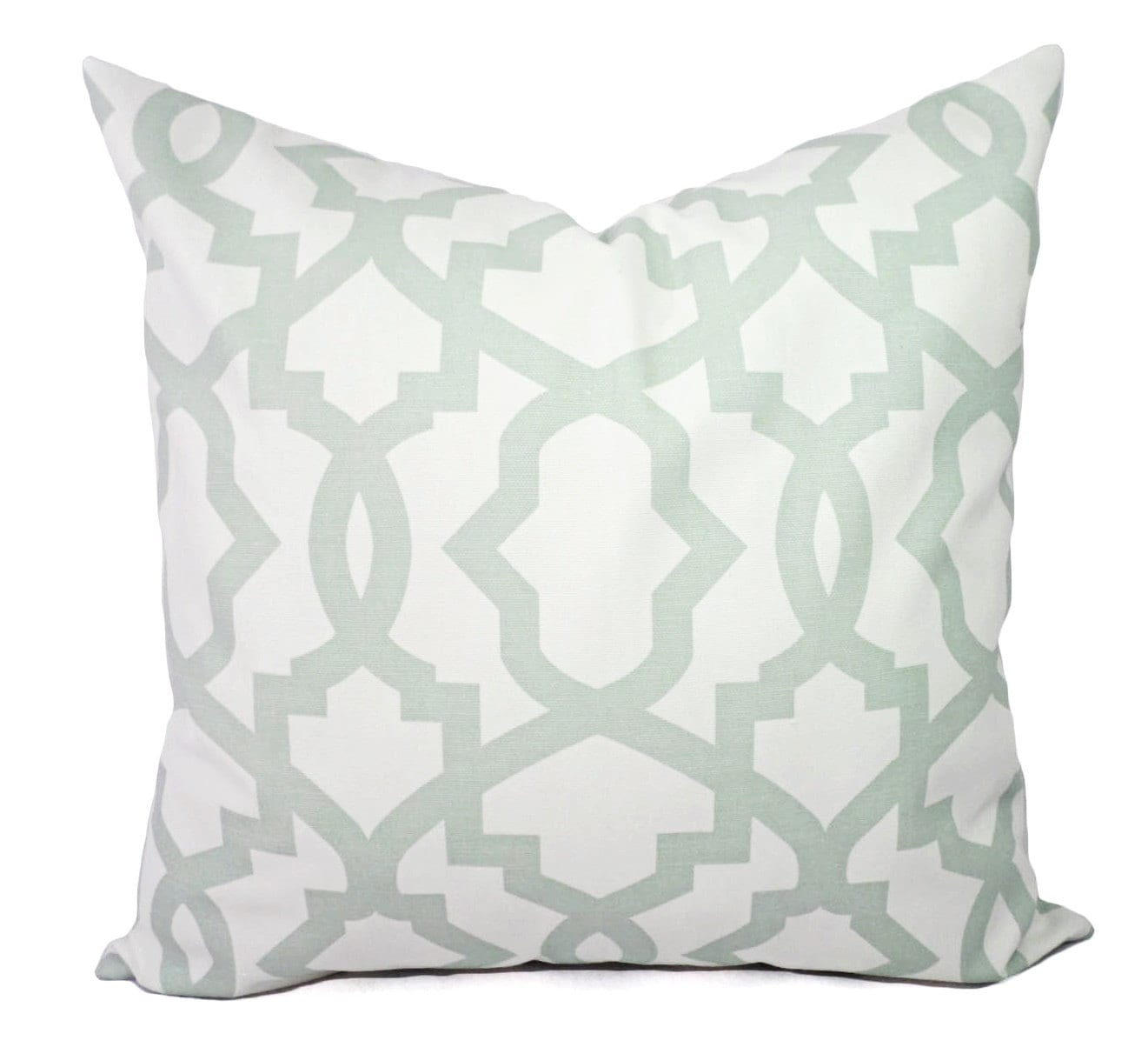 Two Soft Green Decorative Pillow Covers Two Green Throw Etsy