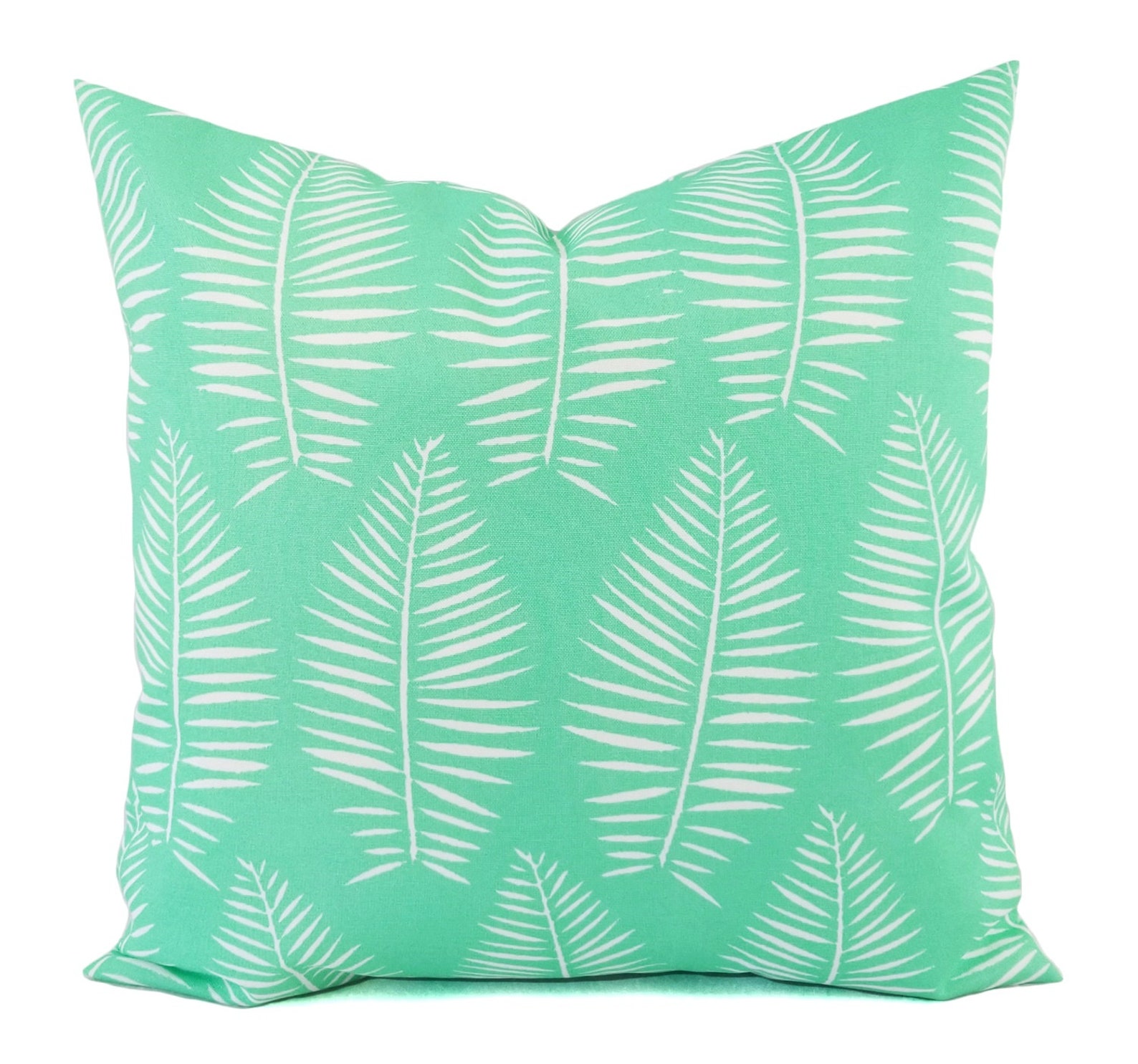 Two Indoor OUTDOOR Pillow Covers Mint Green Pillow Cover Etsy