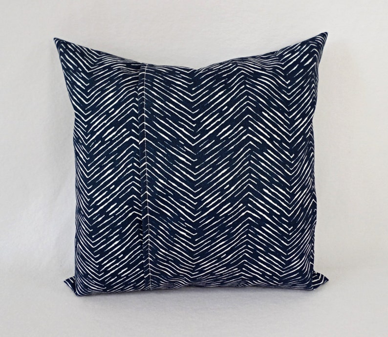 Two OUTDOOR Pillows Navy and White Pillow Cover Navy Blue Etsy