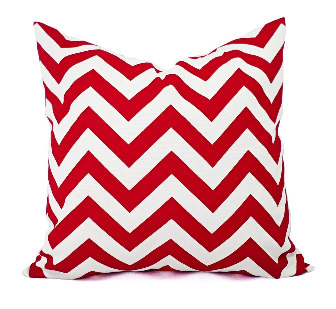 Red Pillow Covers Decorative Throw Pillow Cover Red Couch Etsy