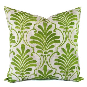 OUTDOOR Pillow Covers Green Pillow Green Pillow Cover Patio Pillow Green Pillows Floral Pillow Damask Pillow Greenery Pillow 3. Ecuador