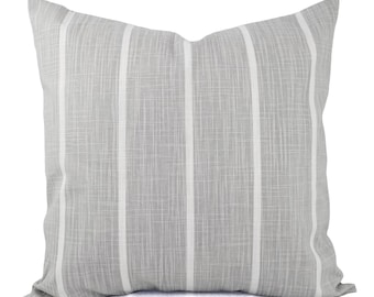 Two Warm Grey Pillows - Grey Pillow Covers - Grey Throw Pillows - Grey Decorative Pillows - Grey Striped Pillow - Striped Grey Pillow