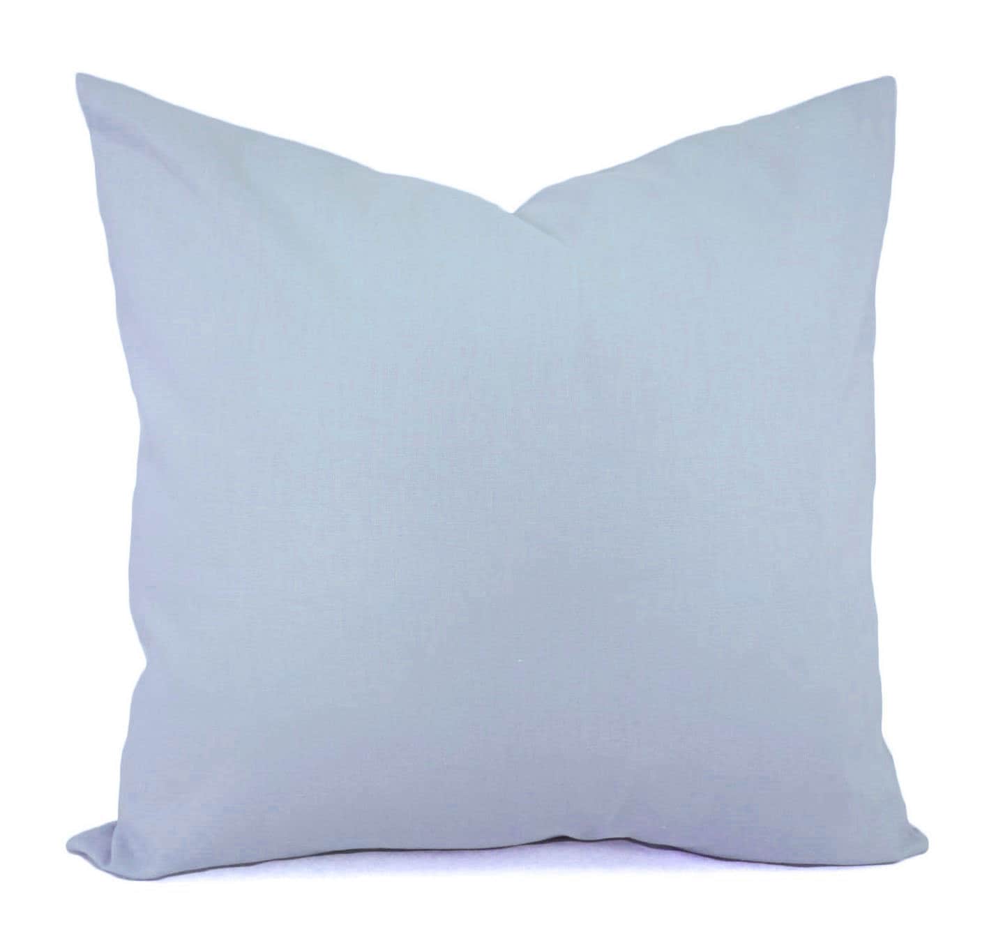 Solid Light Blue Decorative Pillow Cover Blue Pillow Cover Etsy