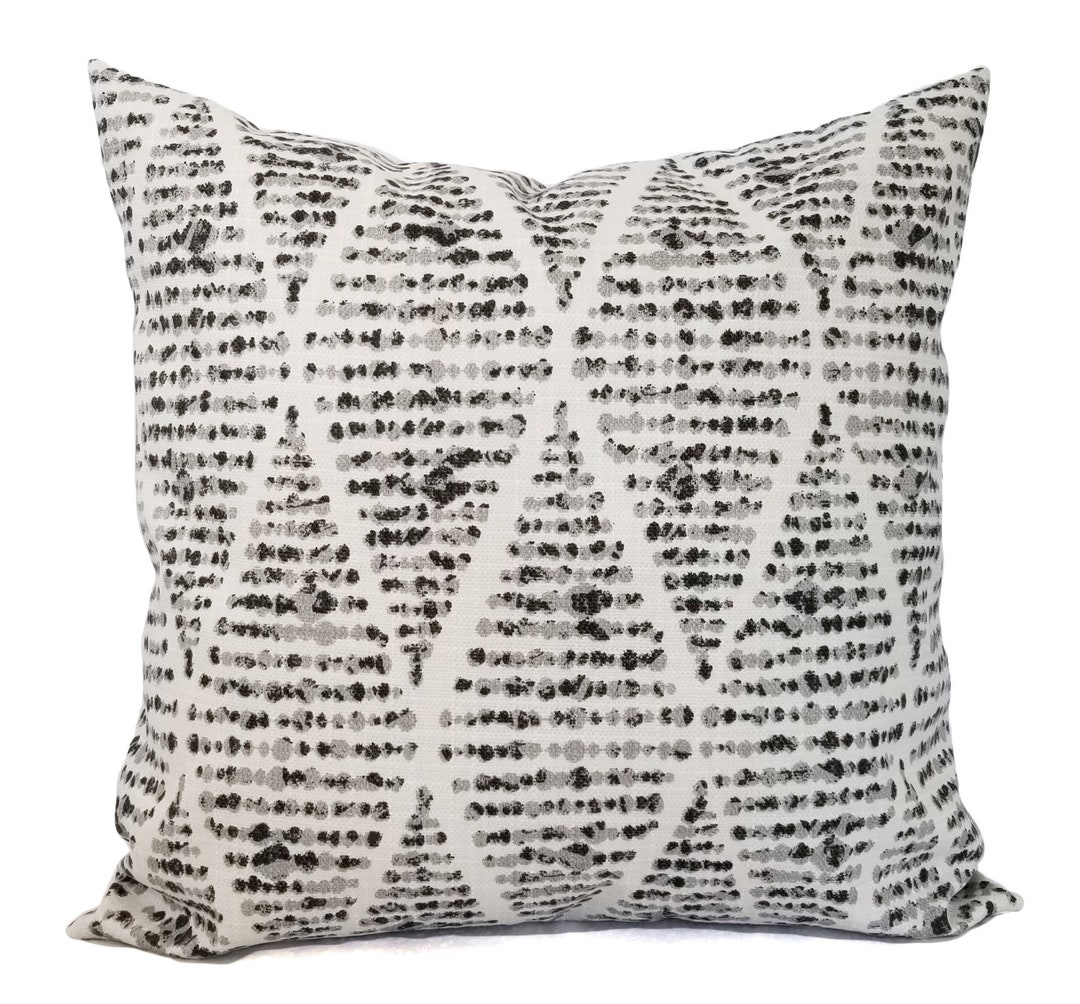 OUTDOOR Dark Grey Pillow Covers Grey Pillows Grey Pillow Shams