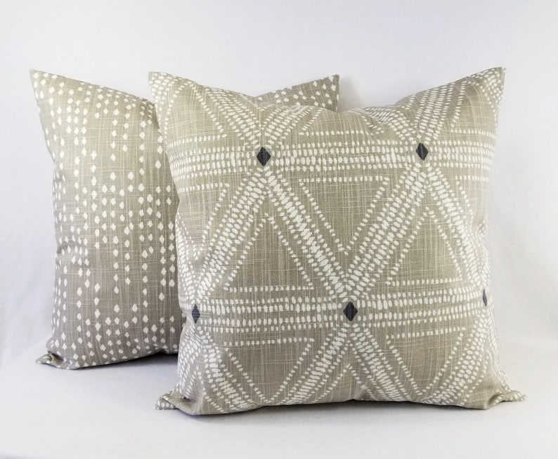 Two Pillow Covers Tan Pillow Cover Tan Pillow Sham Etsy