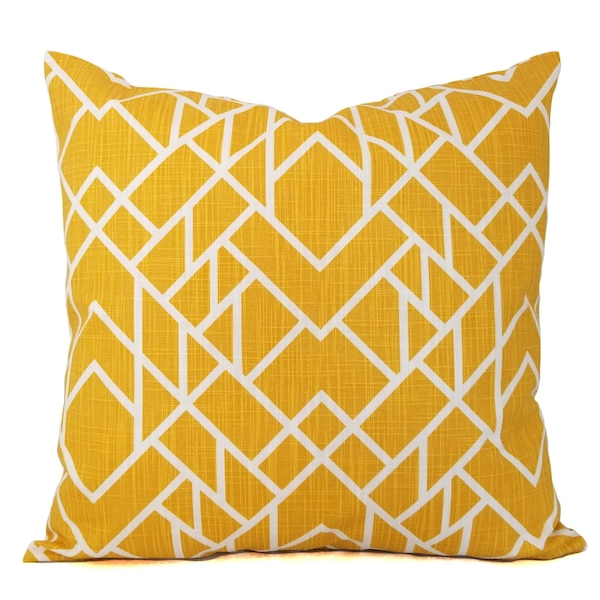 Yellow Throw Pillow Etsy