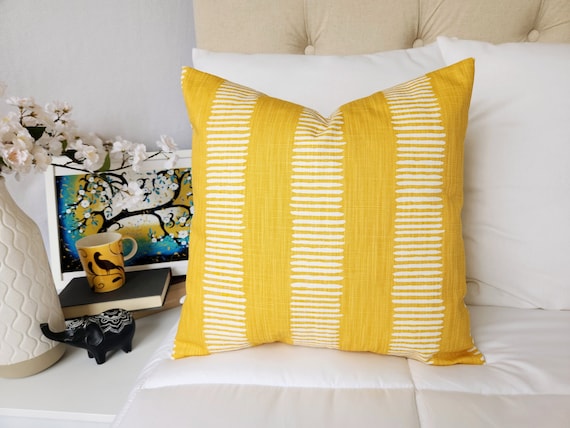 Yellow on sale pillow covers