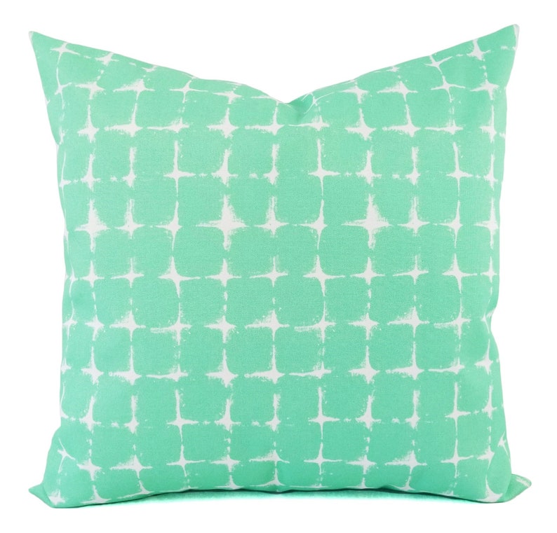 OUTDOOR Pillow Covers Aqua Pillow Turquoise Pillow Cover Etsy
