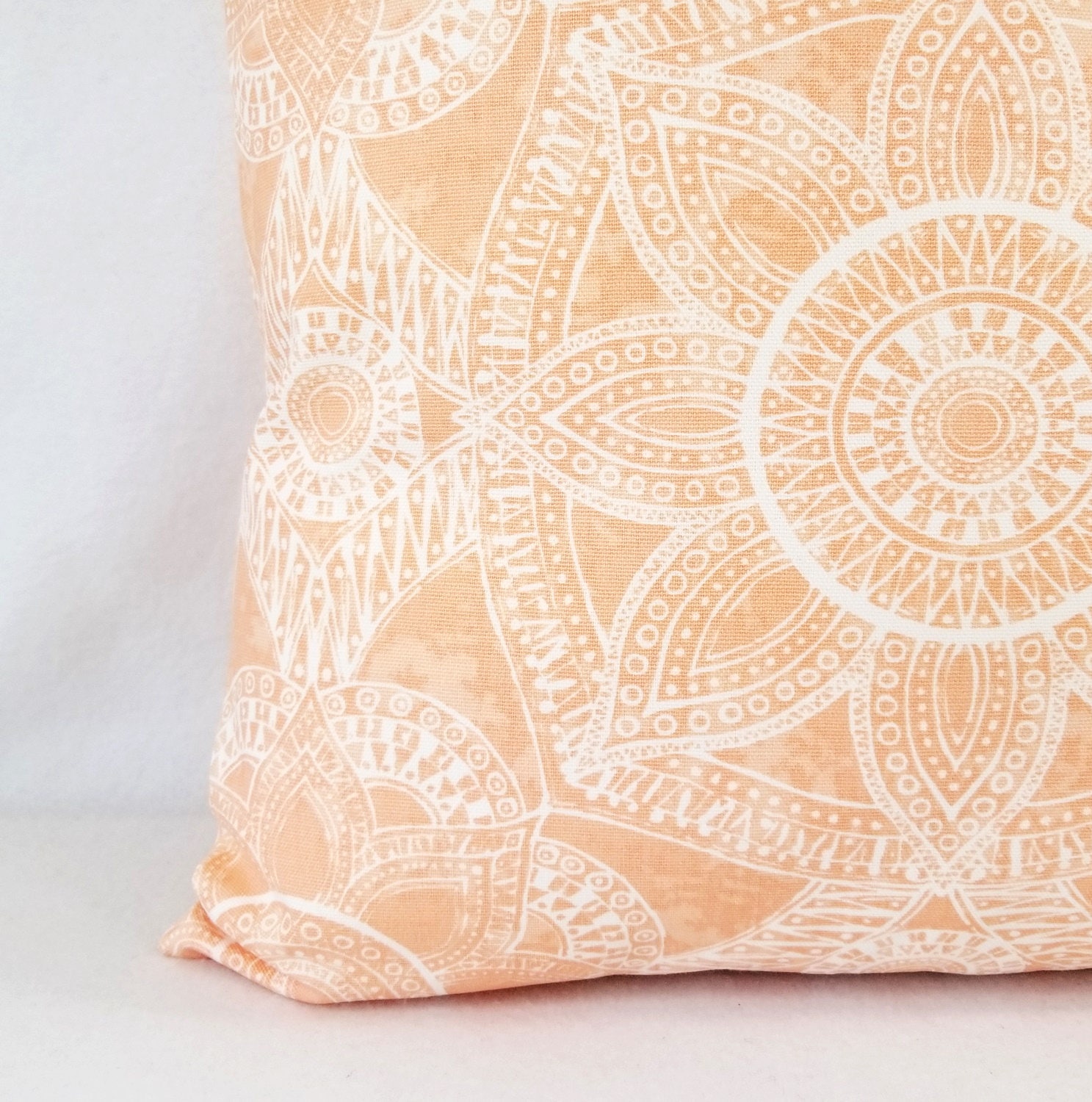 Two Peach Pillow Covers Peach Throw Pillow Pink Pillows Etsy