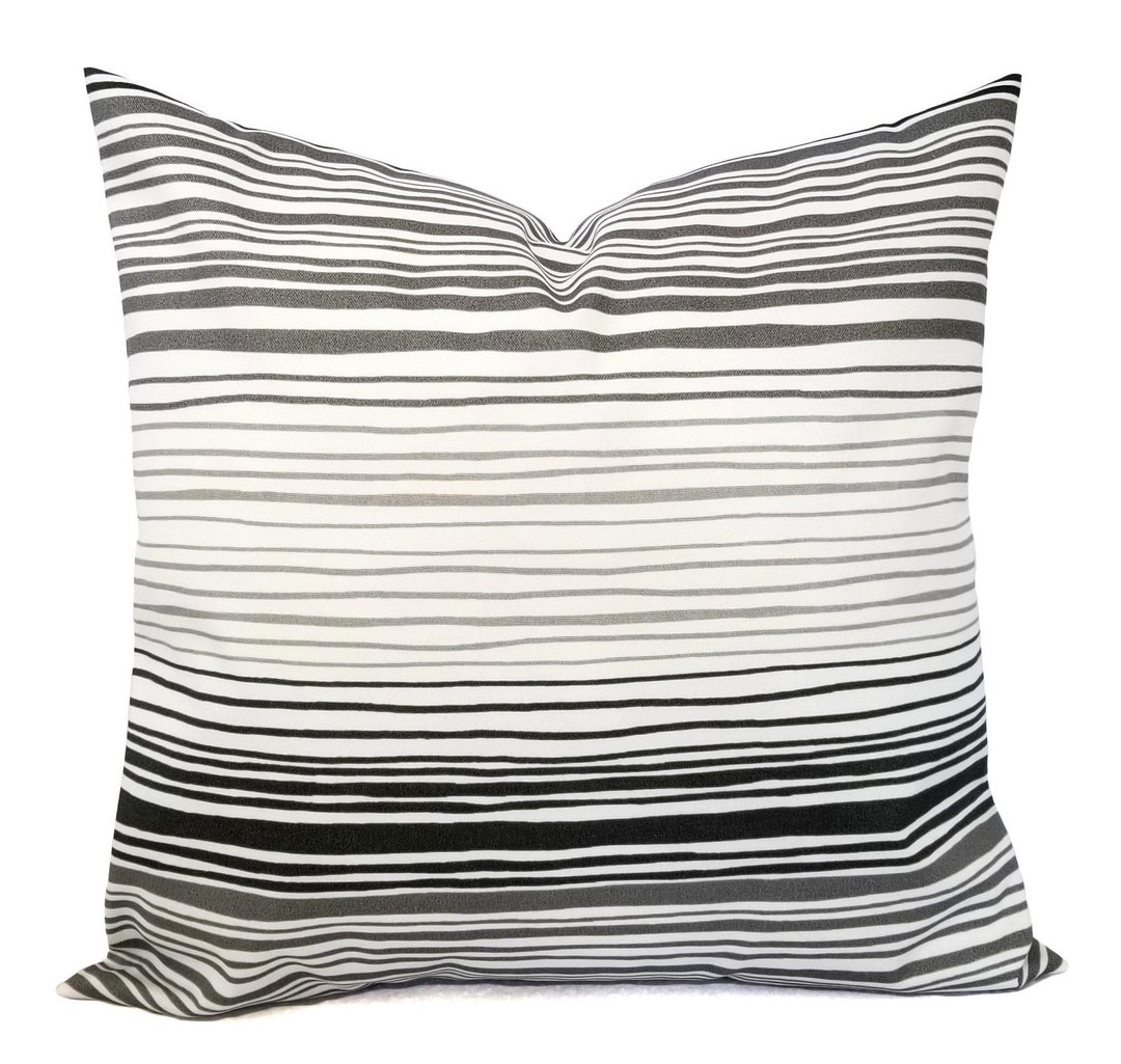 OUTDOOR Dark Grey Pillow Covers Grey Ombre Pillows Grey Etsy UK