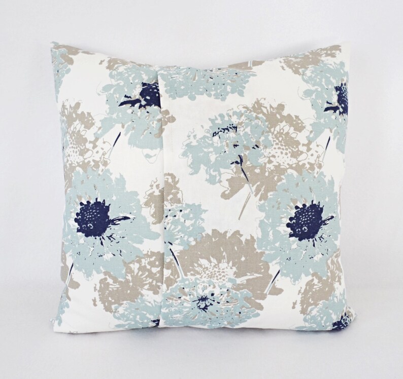 Two Decorative Pillows Spa Blue Pillow Cover Floral Pillow Etsy Canada
