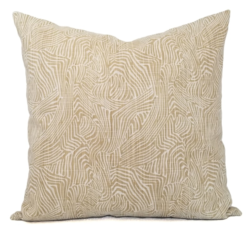 Two Decorative Pillow Covers Tan Pillow Cover Gold Pillow Etsy