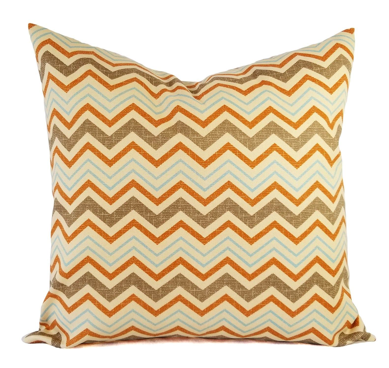 yellow chevron pillow