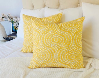 One Deep Yellow Throw Pillow Cover, One Dark Yellow Decorative Pillow Covers, Yellow Couch Pillows Cushion Cover, Yellow Pillow Covers
