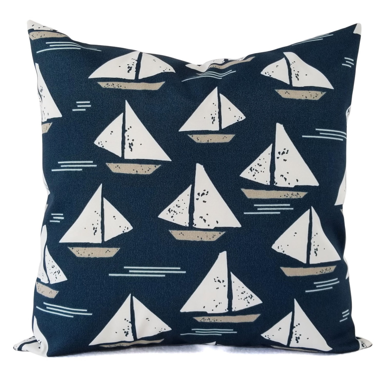 Two OUTDOOR Pillows Navy and White Pillow Cover Navy Blue | Etsy