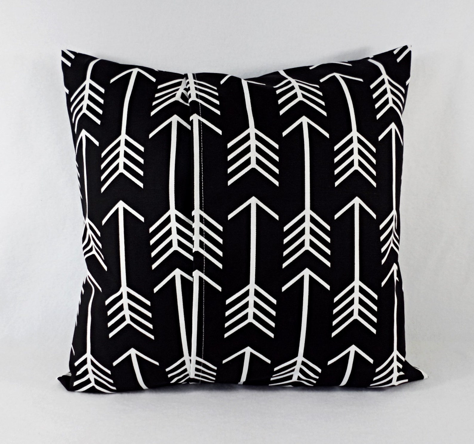 Two Black White Throw Pillow Covers Two Black Lumbar Pillows Etsy
