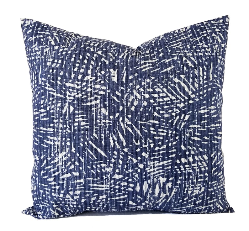 Two Blue Pillow Covers Blue White Pillow Covers Custom Etsy