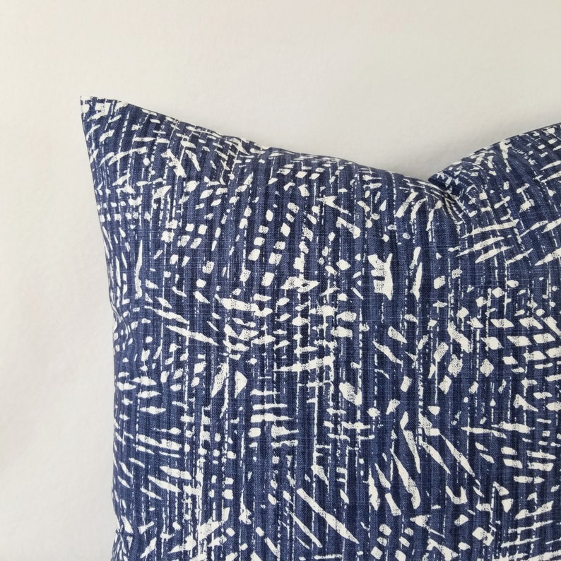 Two Blue Pillow Covers Blue White Pillow Covers Custom Etsy