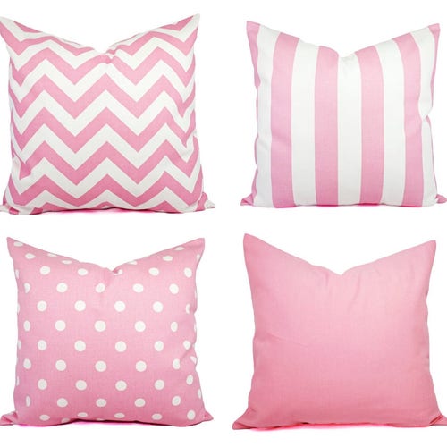 dusky pink pillows