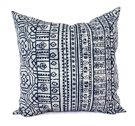 Navy and white outdoor clearance pillows