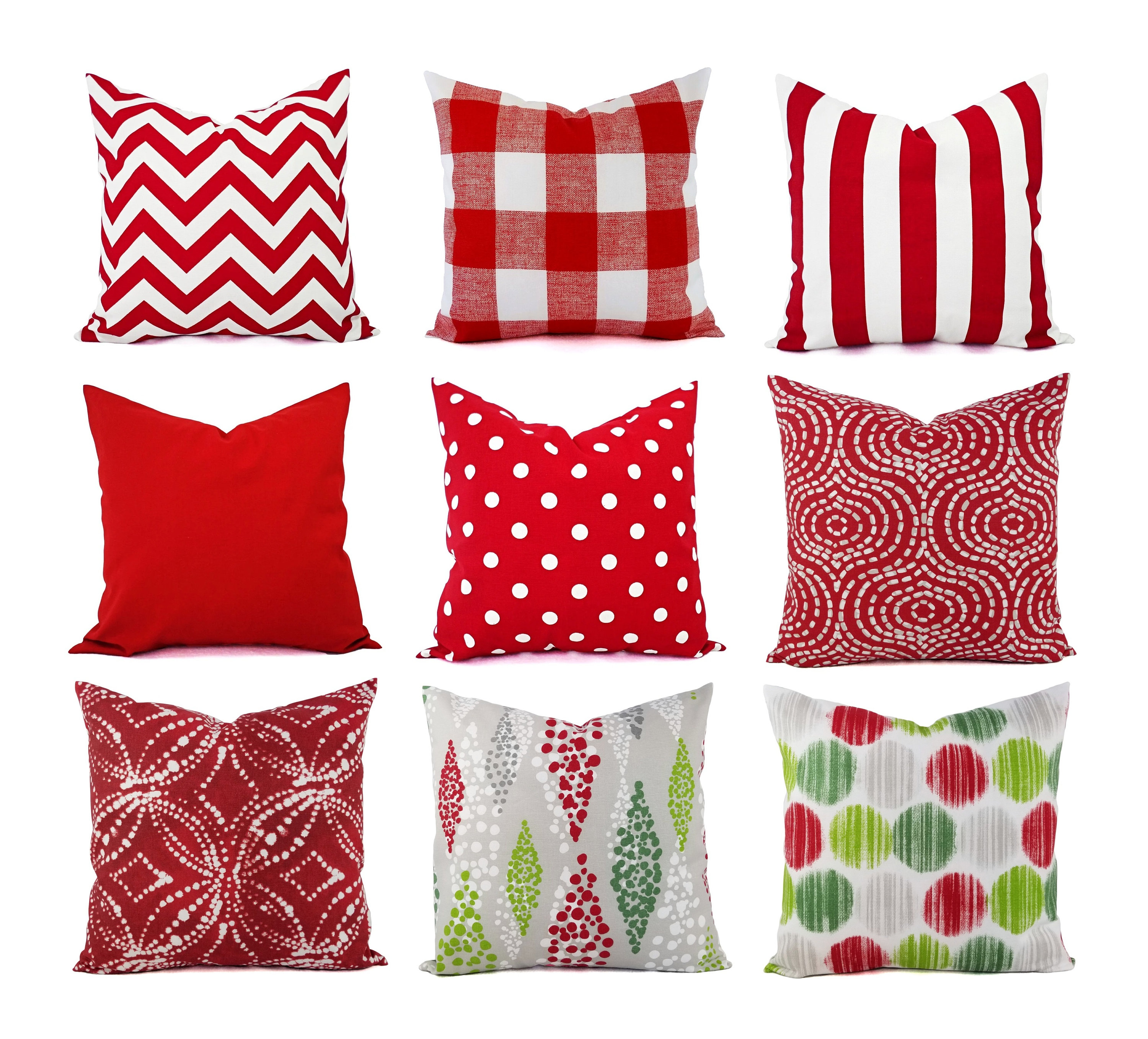 Red Christmas Pillow Pillowcase Home Office Sofa Cushions Square Decor Pillows  Cushion Covers Festival Decoration Seat Cushion