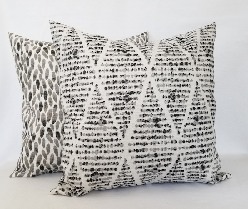 OUTDOOR Pillow Dark Grey Pillow Cover Grey Outdoor Pillow Etsy