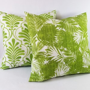 OUTDOOR Pillow Covers Green Pillow Green Pillow Cover Patio Pillow Green Pillows Floral Pillow Damask Pillow Greenery Pillow image 8