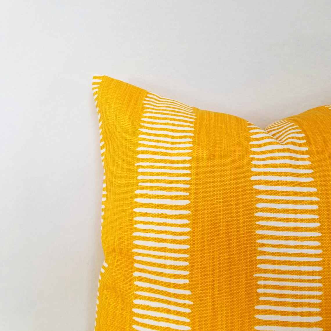 Two Deep Yellow Throw Pillow Covers Two Dark Yellow Etsy