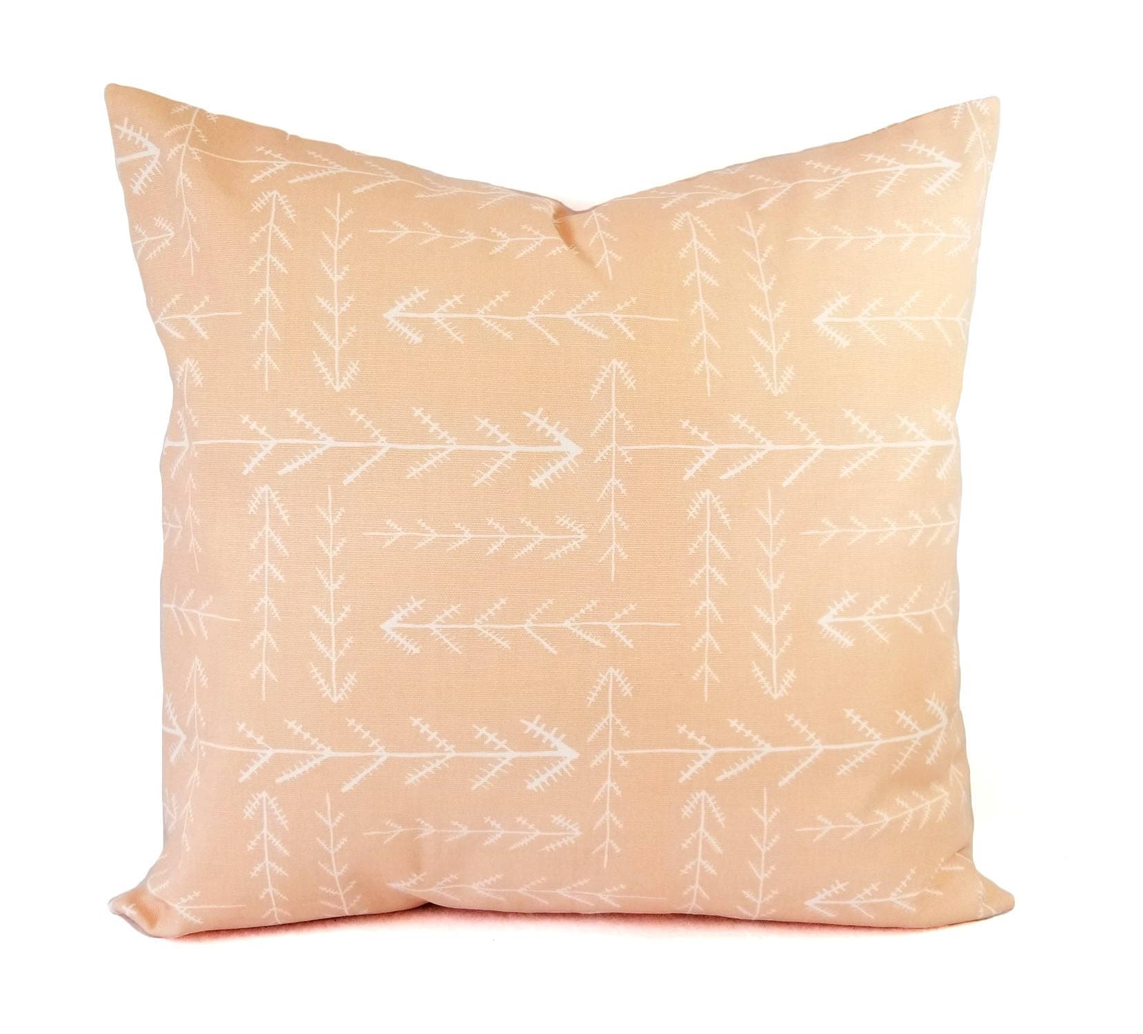 Two Peach Pillow Covers Peach Throw Pillow Pink Pillows Etsy