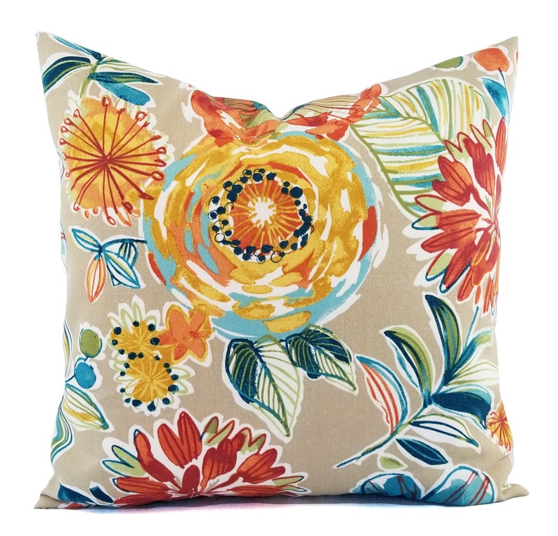 OUTDOOR Pillow Cover Floral Pillow Cover Custom Pillow Etsy