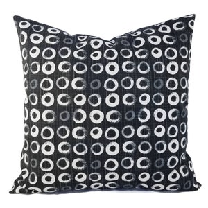 Deux taies d&#39;oreiller noires, taies d&#39;oreiller gris noir, taie d&#39;oreiller personnalisée, taie d&#39;oreiller noire, oreiller décoratif, taie d&#39;oreiller euro lombaire